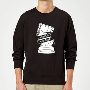 Knight Chess Piece Sweatshirt - Black