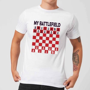 My Battlefield Chess Board Red & White Men's T-Shirt - White