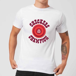 Checkers Champion Red Checker Men's T-Shirt - White