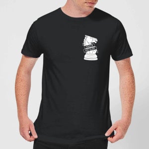 Honour And Glory Pocket Print Men's T-Shirt - Black