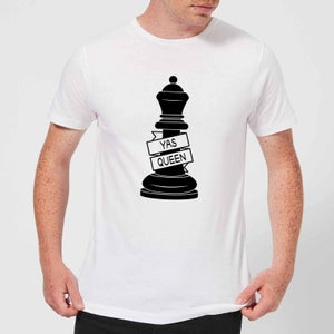 Queen Chess Piece Yas Queen Men's T-Shirt - White