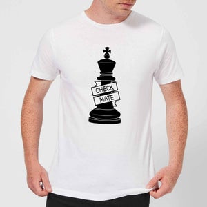 King Chess Piece Check Mate Men's T-Shirt - White
