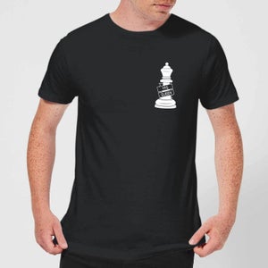 Yas Queen White Pocket Print Men's T-Shirt - Black
