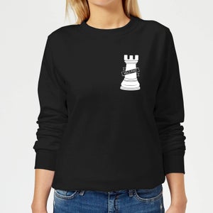 Hold Fast Pocket Print Women's Sweatshirt - Black