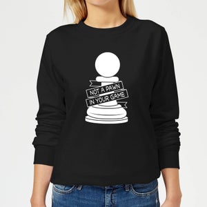 Pawn Chess Piece Women's Sweatshirt - Black