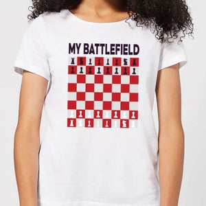 My Battlefield Chess Board Red & White Women's T-Shirt - White