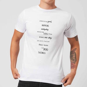 Something Good Happens Everday Men's T-Shirt - White