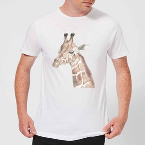 Watercolour Giraffe Men's T-Shirt - White