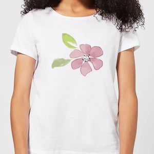 Pink Flower 2 Women's T-Shirt - White
