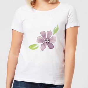 Purple Flower 2 Women's T-Shirt - White