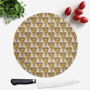 Cooking Pizza Slice Pattern Round Chopping Board