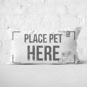 Place Pet Here Rectangular Cushion