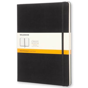 Moleskine Classic Ruled Hardcover XL Notebook - Black