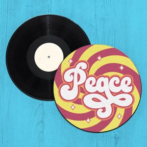 Peace Record Player Slip Mat