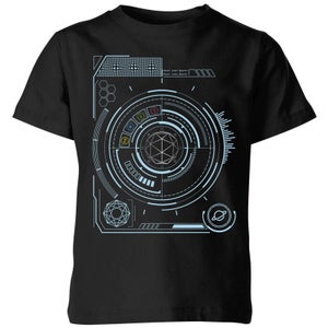 Crystal Maze Futuristic Crystal Kids' T-Shirt - Black