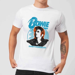 David Bowie Ziggy Stardust Orange Hair Men's T-Shirt - White