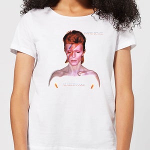 Camiseta Aladdin Sane Cover para mujer de David Bowie - Blanco