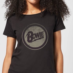David Bowie Circle Logo Women's T-Shirt - Black