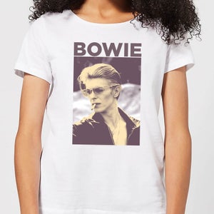 David Bowie Smoke Women's T-Shirt - White