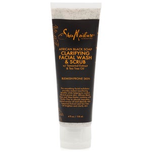 SheaMoisture African Black Soap Clarifying Facial Wash and Scrub 118ml