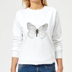 Butterfly 2 Women's Sweatshirt - White