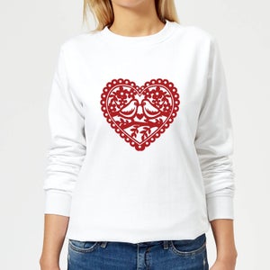Love Birds Women's Sweatshirt - White