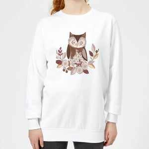 Owl Women's Sweatshirt - White