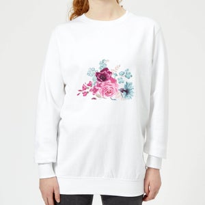 Bunch Of Flowers 3 Women's Sweatshirt - White