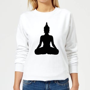 Buddha Women's Sweatshirt - White