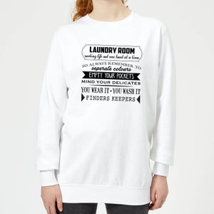 Laundry Room Women's Sweatshirt - White