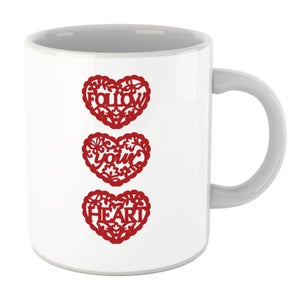 Follow Your Heart Red Cut Out Mug