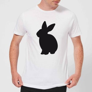 Candlelight Bunny Rabbit Silhouette Men's T-Shirt - White