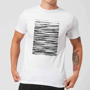 Candlelight Wood Texture Water Colour Men's T-Shirt - White