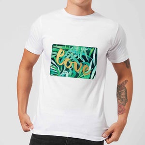 Candlelight Jungle Bush Golden Love Men's T-Shirt - White
