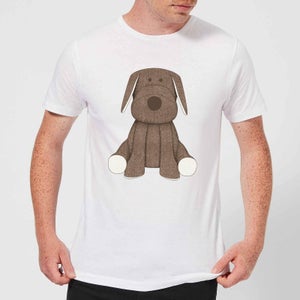 Candlelight Brown Dog Teddy Men's T-Shirt - White