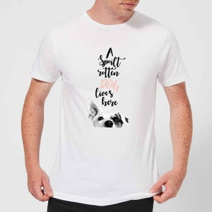 Candlelight A Spoilt Rotten Dog Lives Here Jack Russell Men's T-Shirt - White