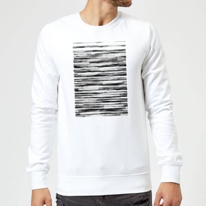 Candlelight Wood Texture Water Colour Sweatshirt - White