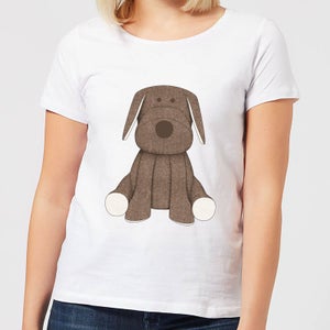 Candlelight Brown Dog Teddy Women's T-Shirt - White