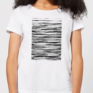 Candlelight Wood Texture Water Colour Women's T-Shirt - White