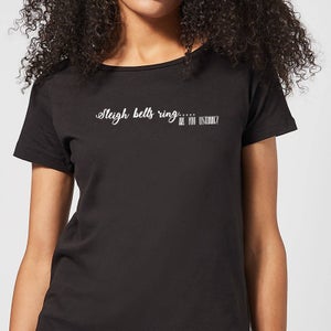 Candlelight Sleigh Bells Ring Are You Listening? Women's T-Shirt - Black