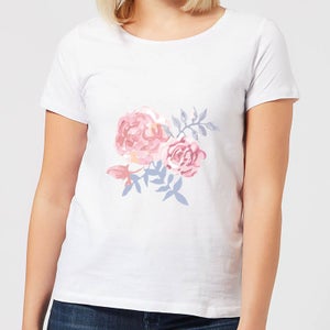 Candlelight Water Colour Cockscomb Women's T-Shirt - White