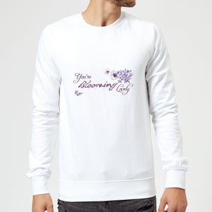 Candlelight You're Blooming Lovely Sweatshirt - White