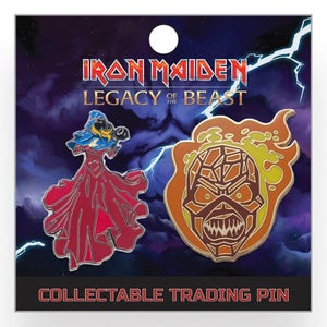 Iron Maiden Legacy of the Beast Lapel Pin - The Wicker Eddie and The Clairvoyant