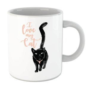 I Love My Cat Black Cat Mug