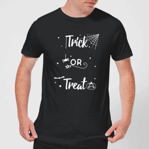 Trick Or Treat Spider Men's T-Shirt - Black