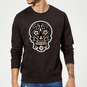 Day Of The Dead Skull Sweatshirt - Black