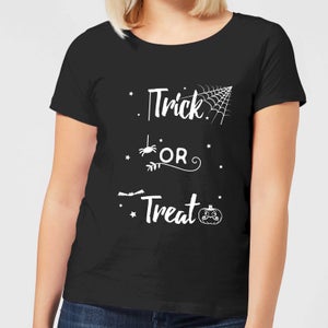 Trick Or Treat Spider Women's T-Shirt - Black