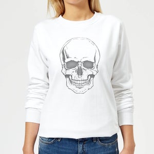 Skull Women's Sweatshirt - White