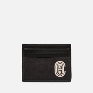 coach jacquard card case