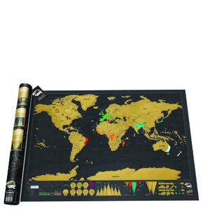Weltkarte Zum Frei Rubbeln - Scratch Map Gold Edition